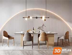 Dining Table Set Skp Files
